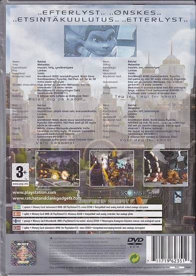 Ratchet and Clank - PS2 - Platinum (Uden Manual) (B Grade) (Genbrug)
